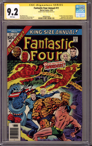 Fantastic Four Annual Vol 1 11 CGC 9.2 (NM-) (1976) Signed x1 Cover Roy Thomas