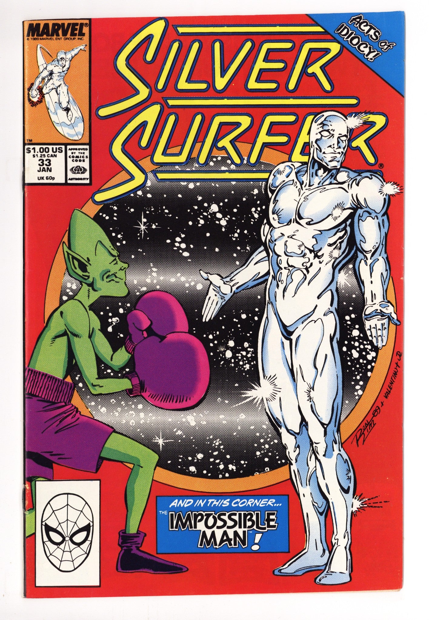 Silver Surfer Vol 3 33 Mid Grade (1990) 