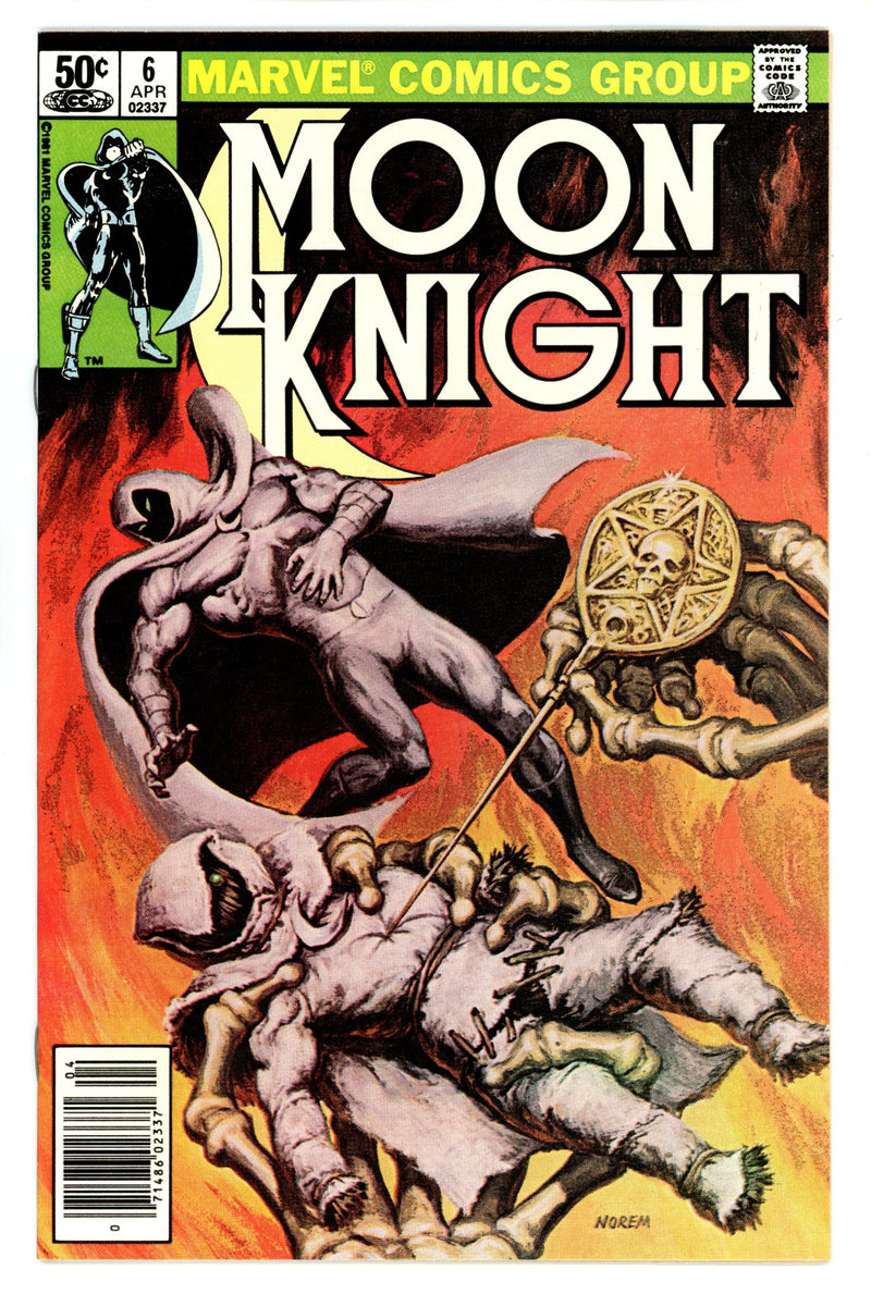 Moon Knight Vol 1 6 NM- (9.2) (1981) Newsstand 