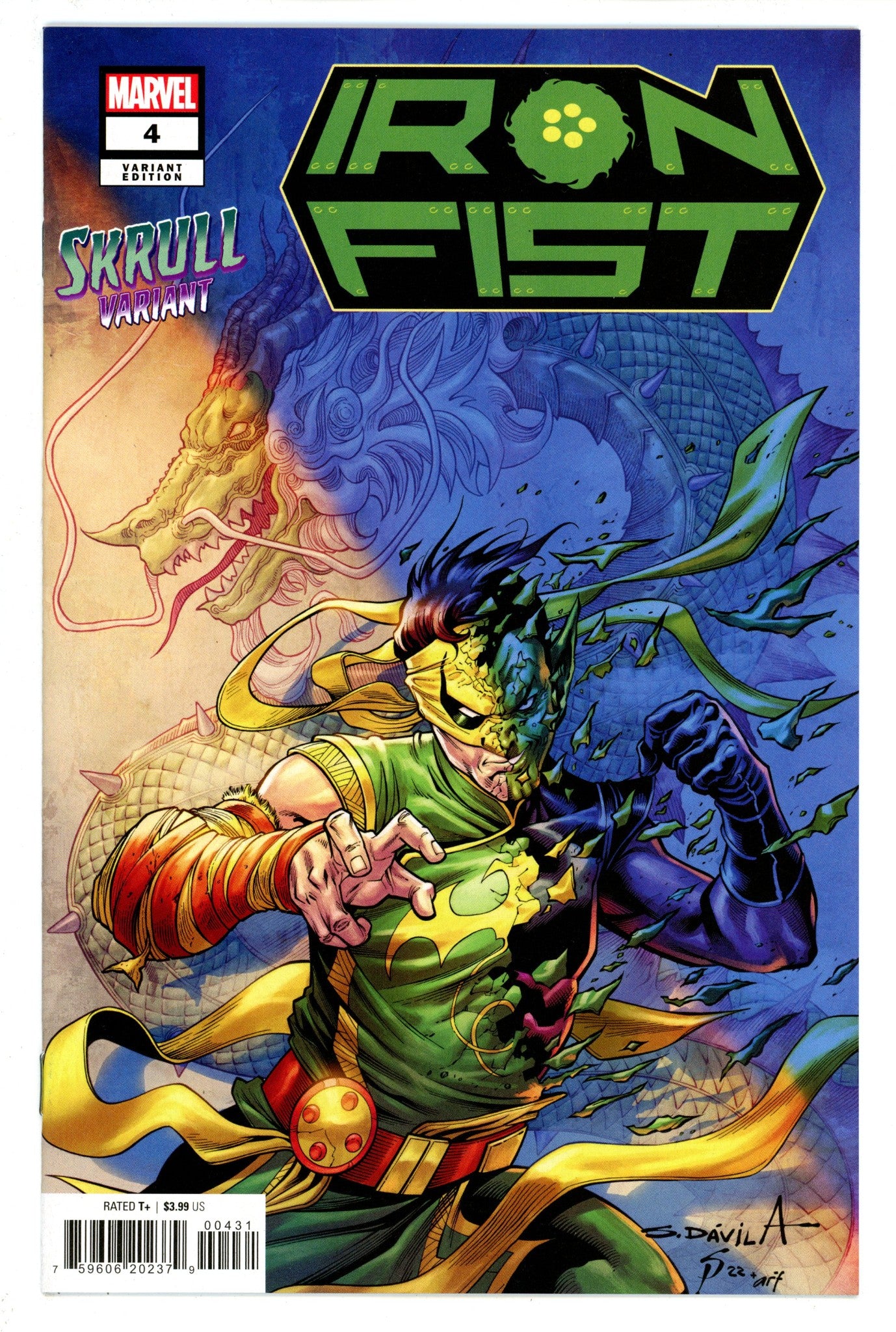 Iron Fist Vol 6 4 High Grade (2022) Davila Variant 
