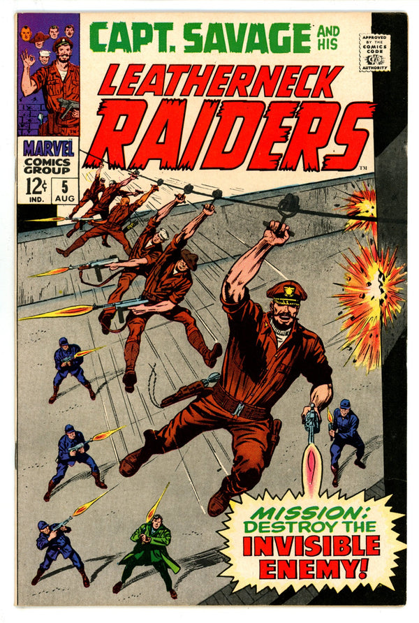 Capt. Savage and His Leatherneck Raiders 5 VF+ (8.5) (1968)