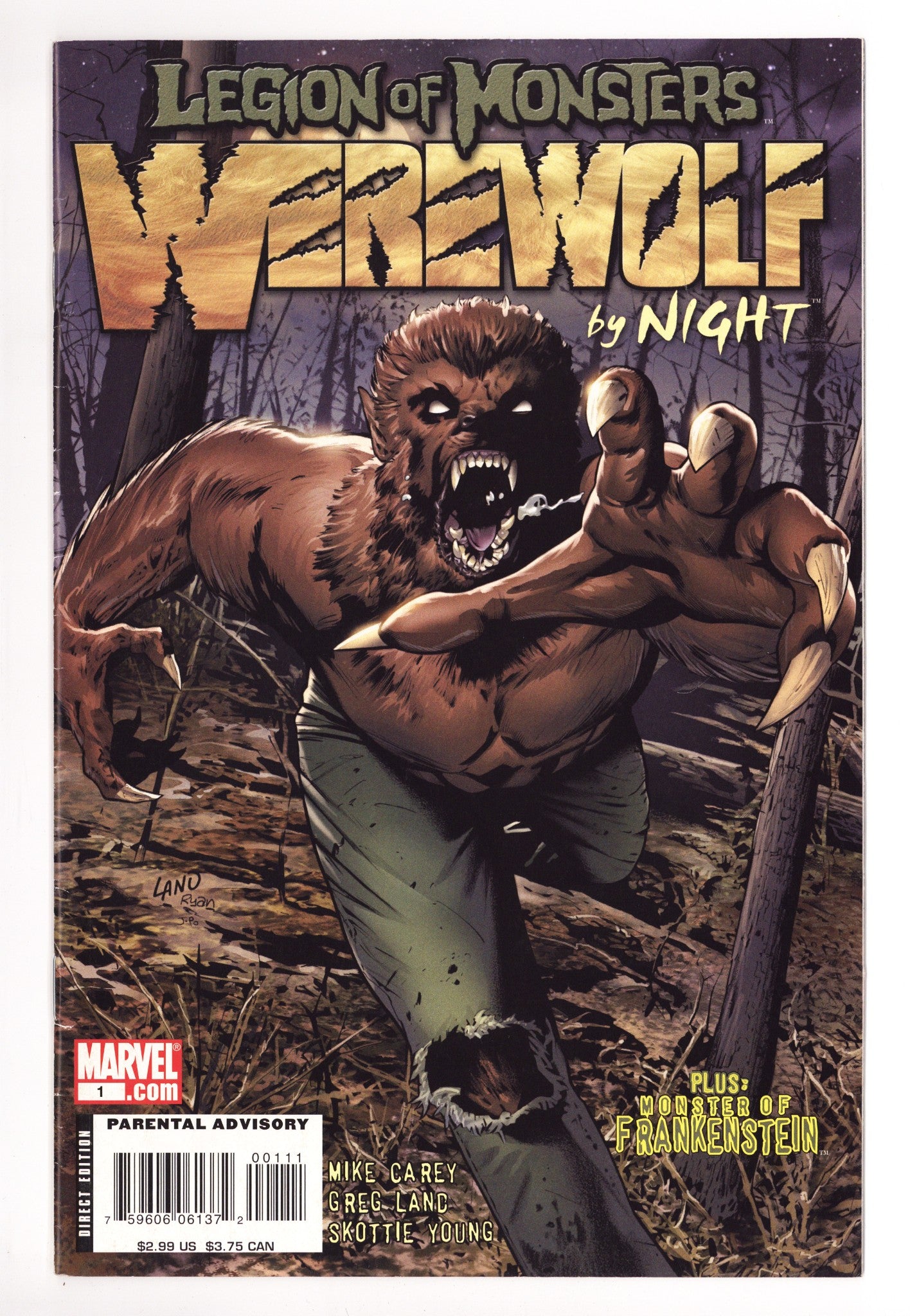 Legion of Monsters: Werewolf by Night 1 Mid Grade (2007) 