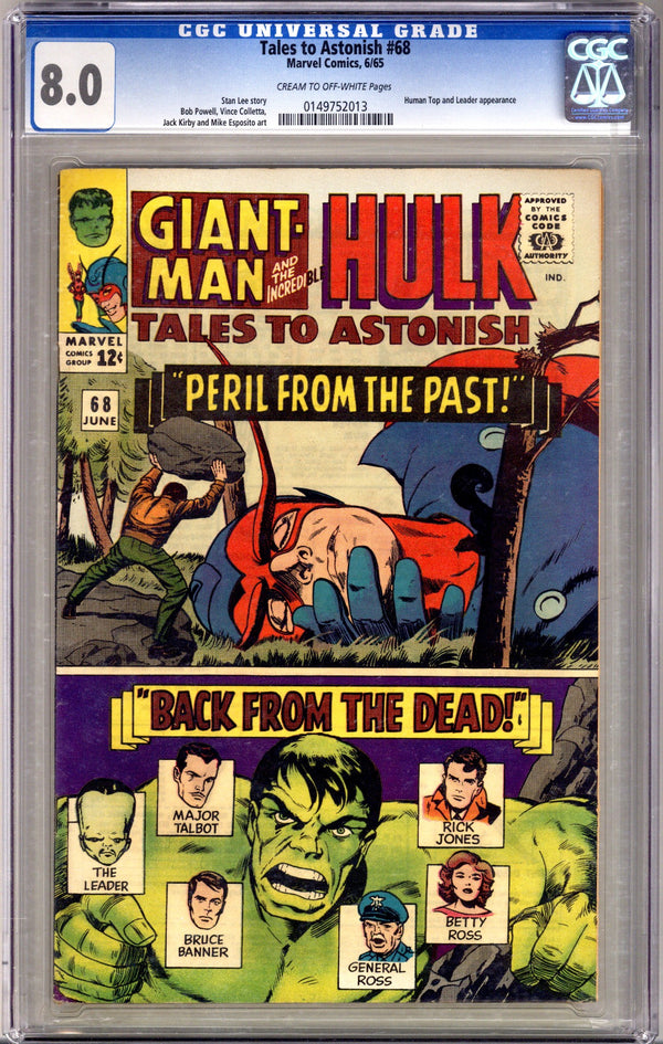 Tales to Astonish Vol 1 68 CGC 8.0 (VF) (1965)