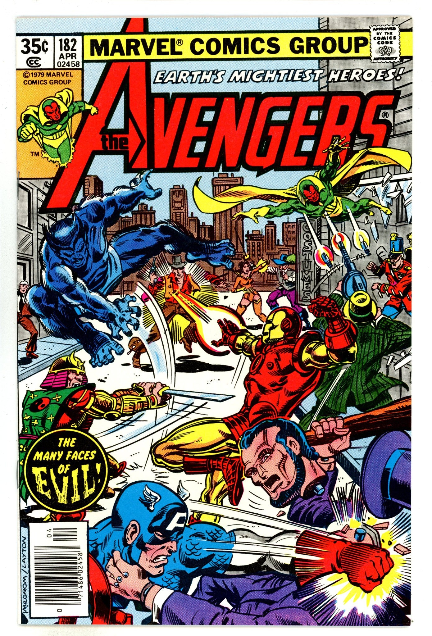 The Avengers Vol 1 182  VF+ (8.5)   (1979)        