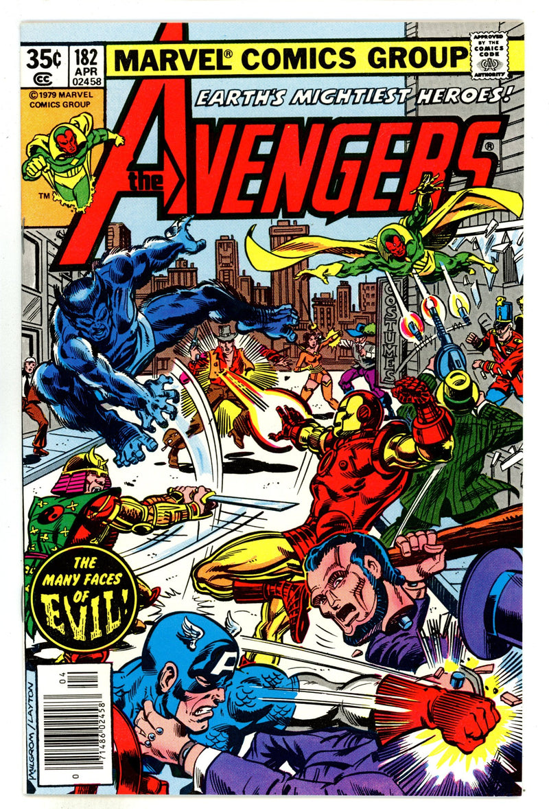 The Avengers Vol 1 182  VF+ (8.5)   (1979)        