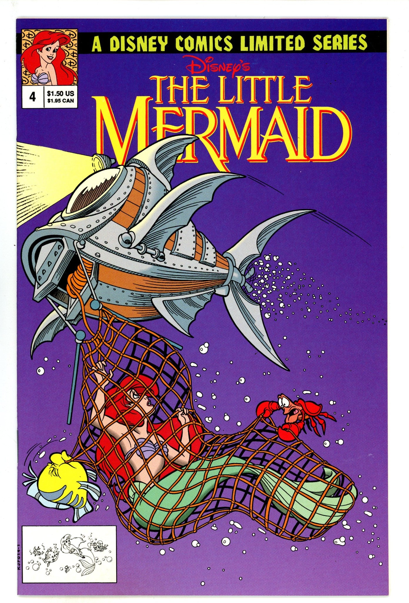 Disney's the Little Mermaid Limited Series 4 High Grade (1992) 