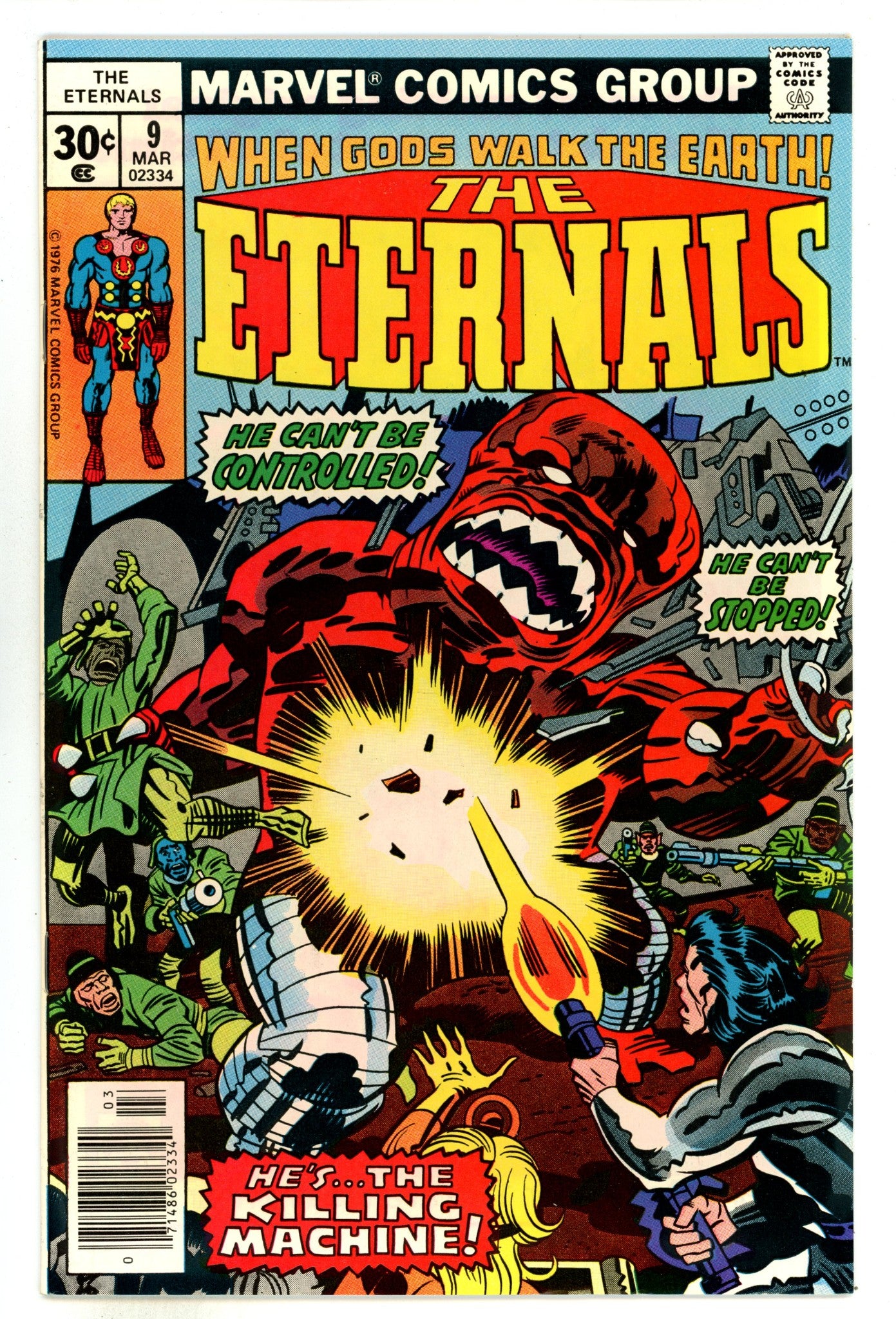 The Eternals Vol 1 9 VF (8.0) (1977) 