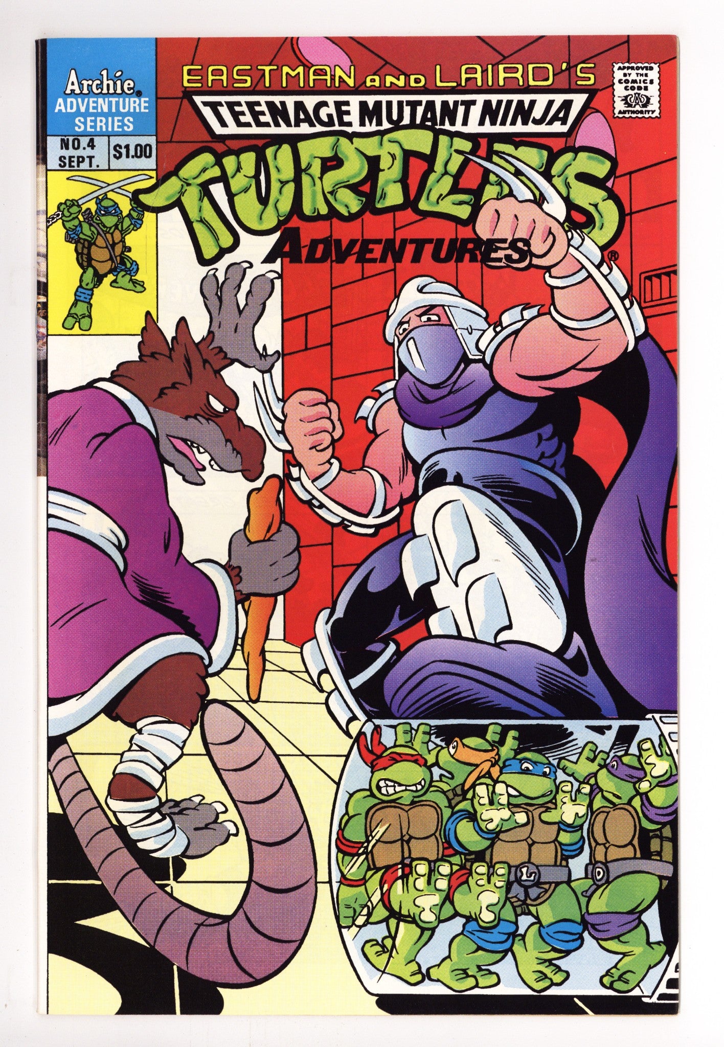 Teenage Mutant Ninja Turtles Adventures Vol 2 4 VF (8.0) (1989) 