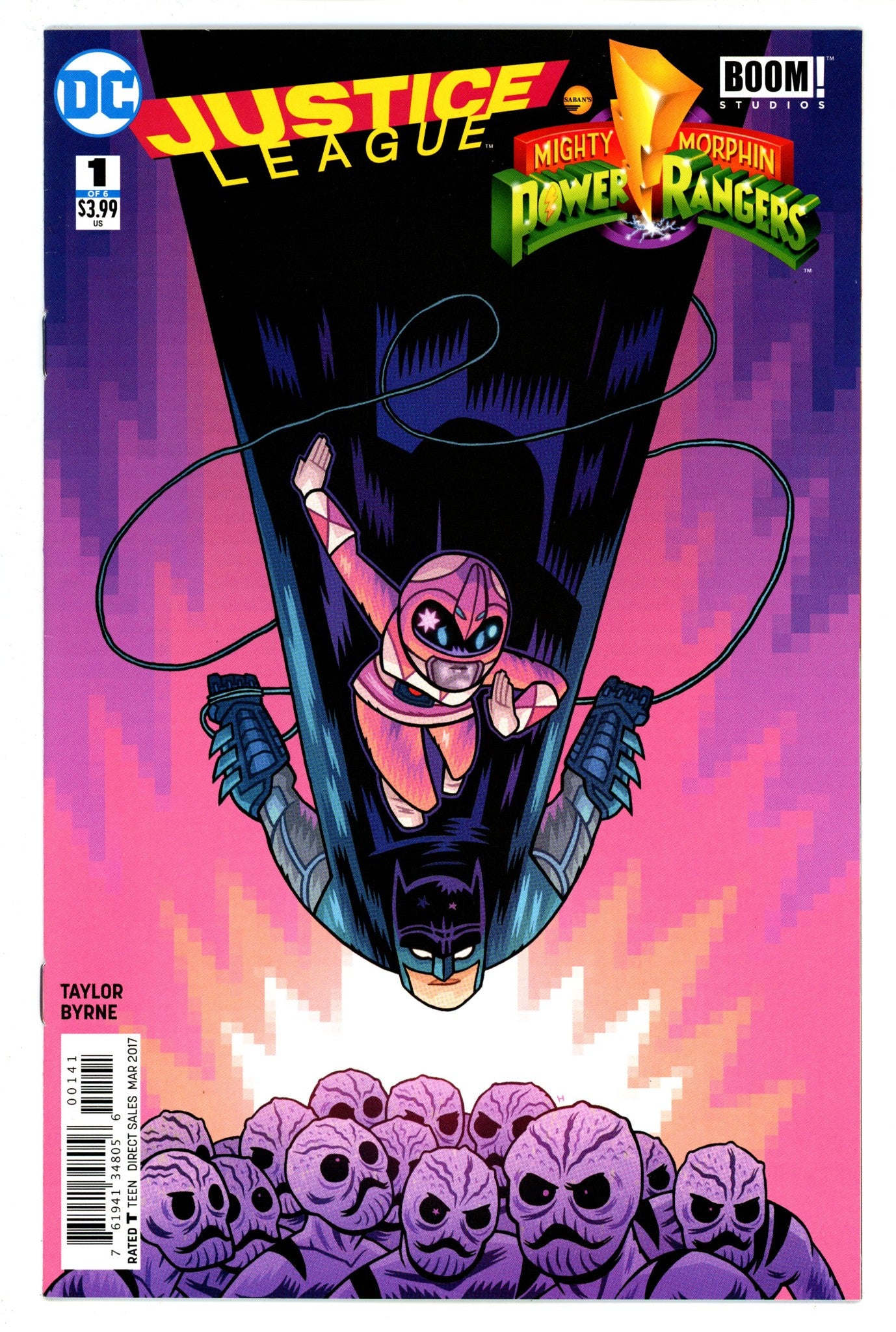 Justice League / Power Rangers 1 High Grade (2017) Hipp Variant 