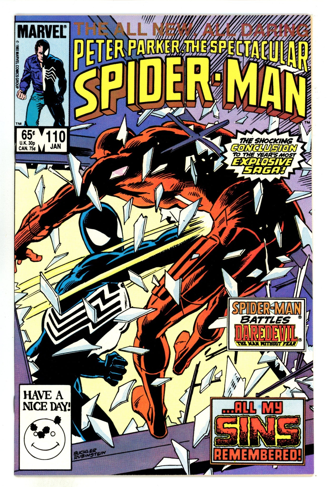 The Spectacular Spider-Man Vol 1 110 High Grade (1986) 