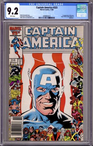 Captain America Vol 1 323 CGC 9.2 (NM-) (1986) Newsstand