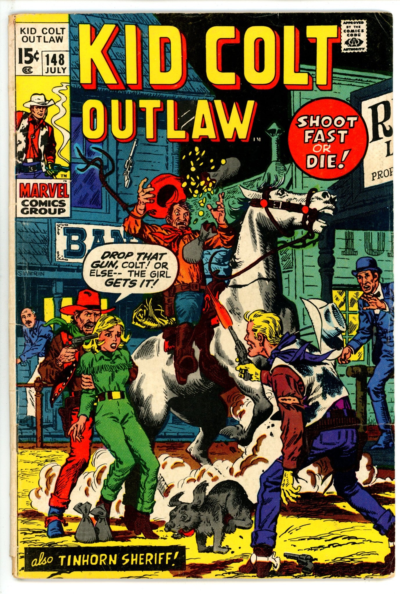 Kid Colt Outlaw 148 VG- (3.5) (1970) 