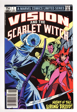 The Vision and the Scarlet Witch Vol 1 1 VF+ (8.5) (1982) Canadian Price Variant
