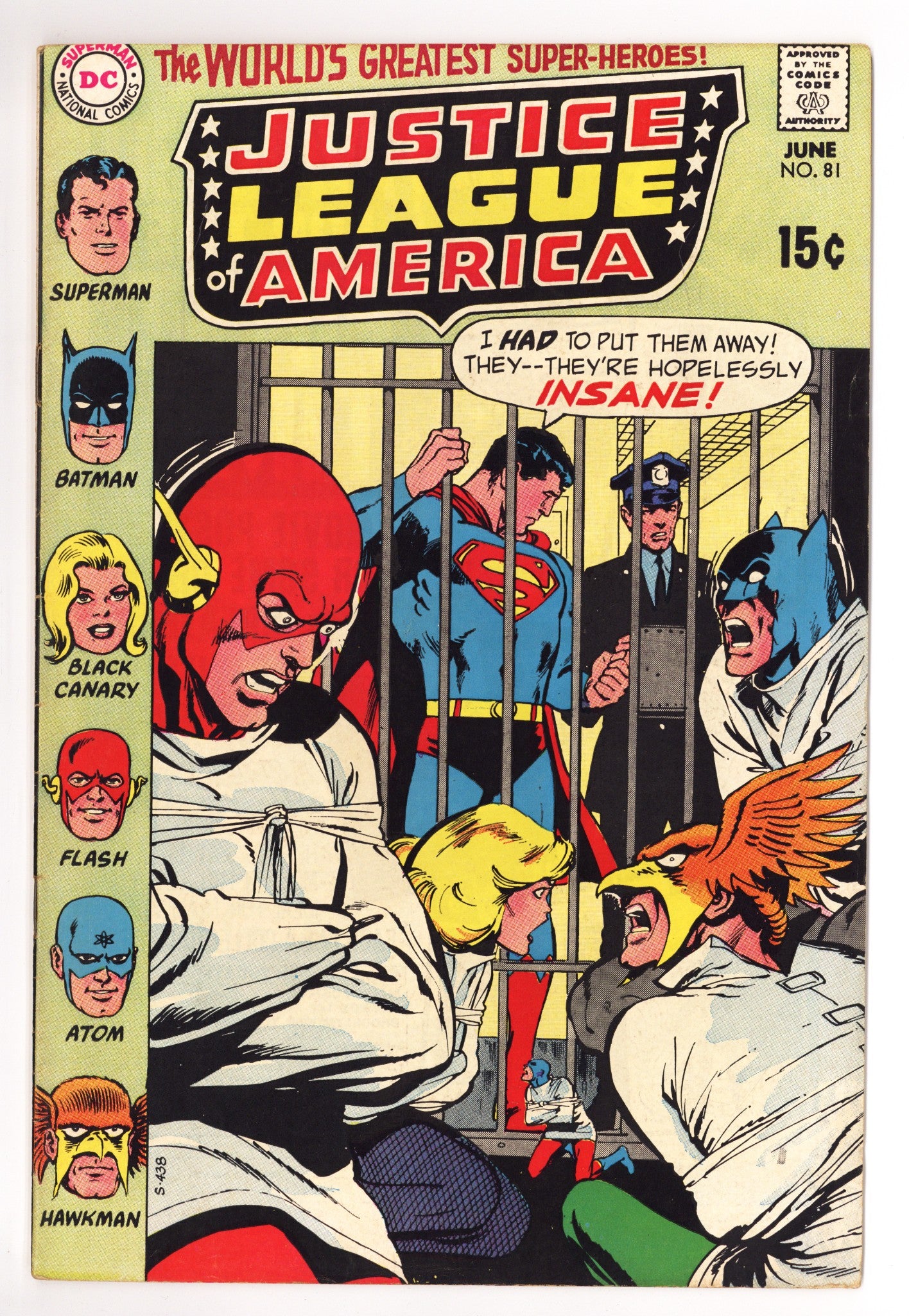 Justice League of America Vol 1 81 FN+ (6.5) (1970) 