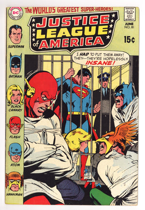 Justice League of America Vol 1 81 FN+ (6.5) (1970)