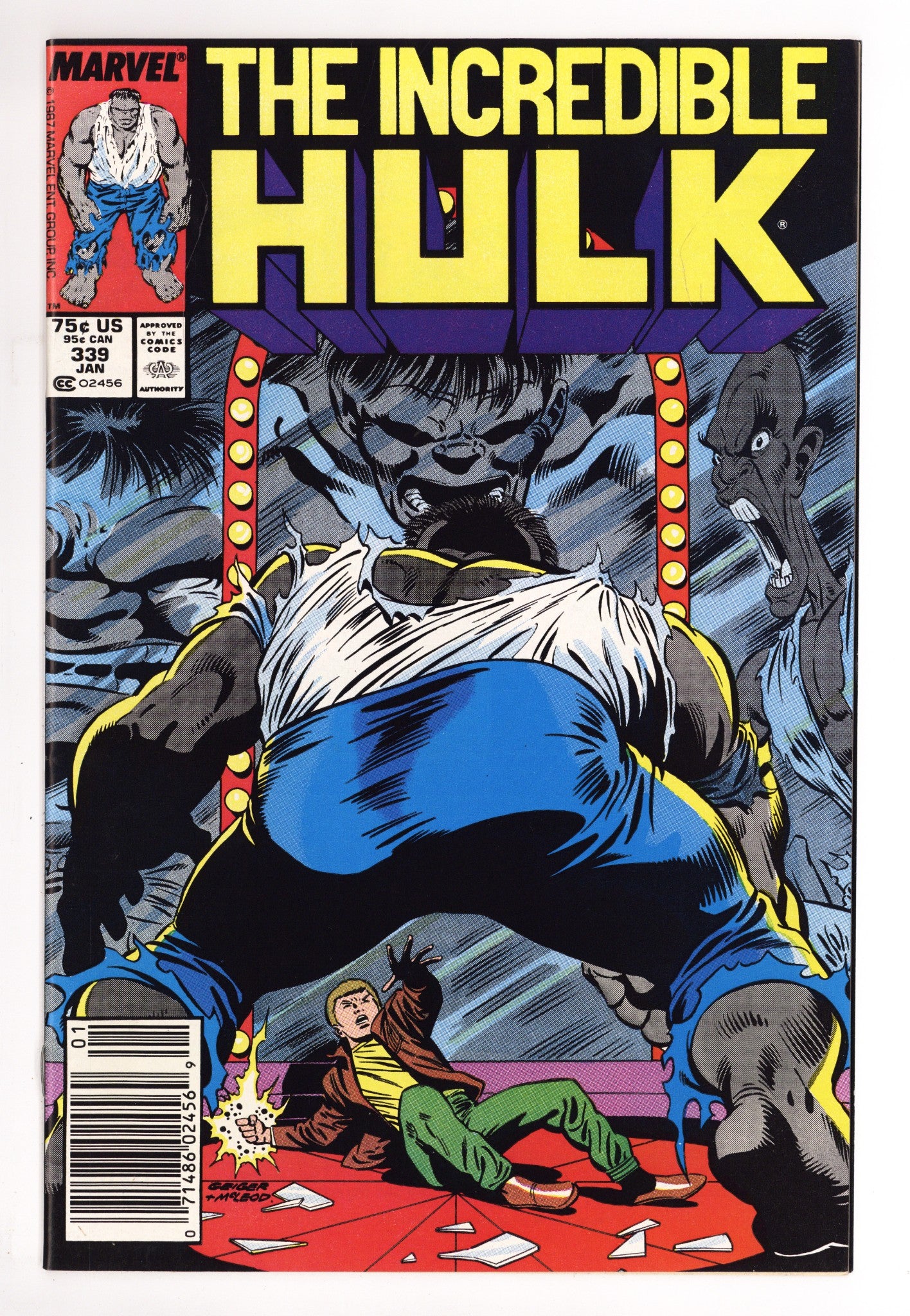 The Incredible Hulk Vol 1 339 NM- (9.2) (1988) Newsstand 