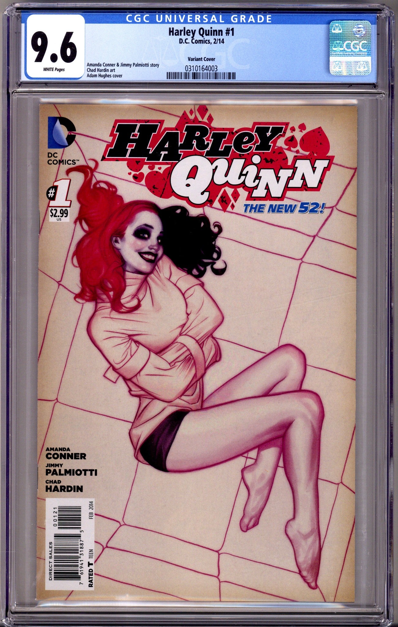 Harley Quinn Vol 2 1 Hughes Incentive Variant CGC 9.6 (2013)