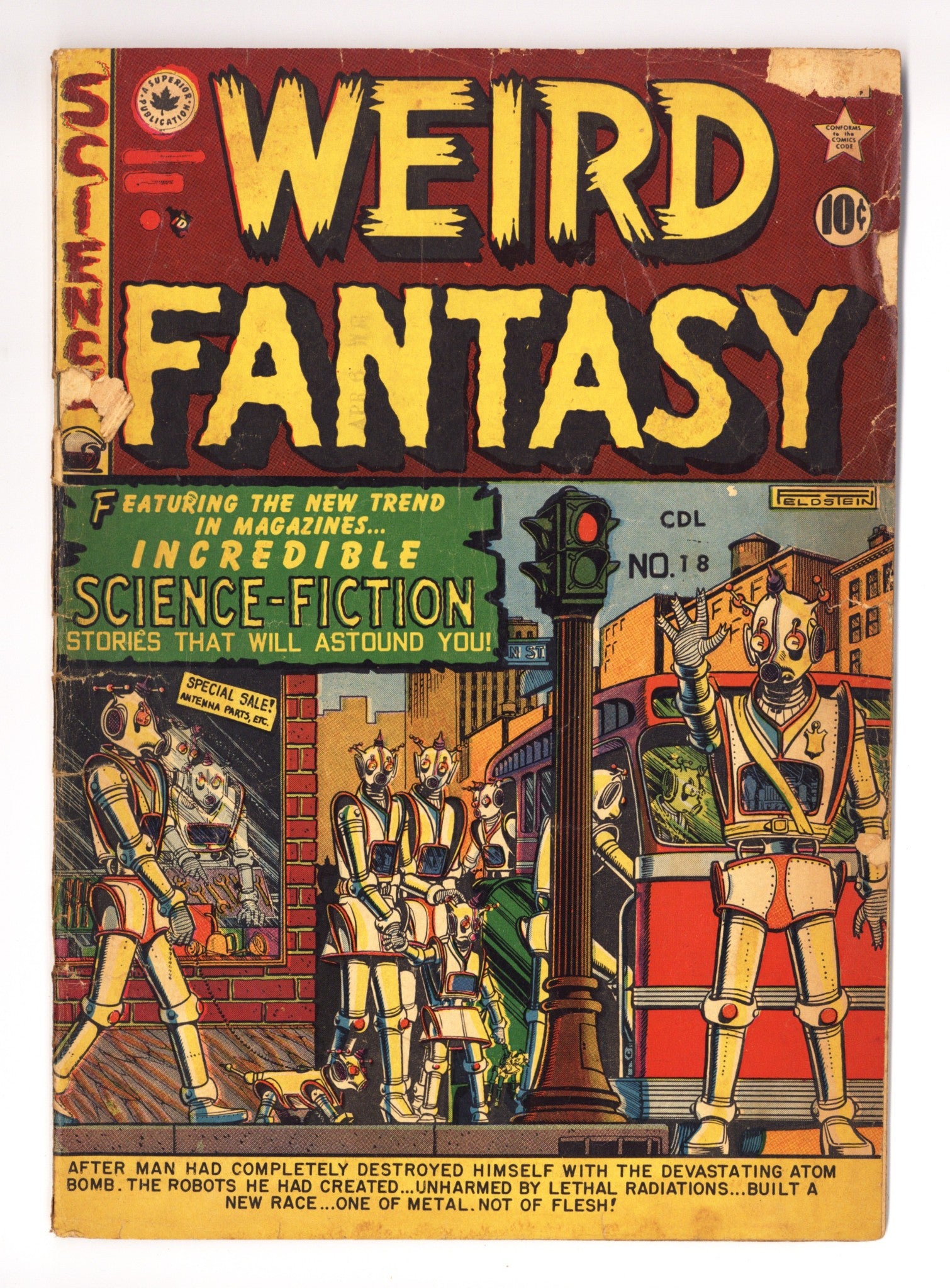 Weird Fantasy Vol 1 18 [6] PR (0.5) (1951) Canadian Edition 