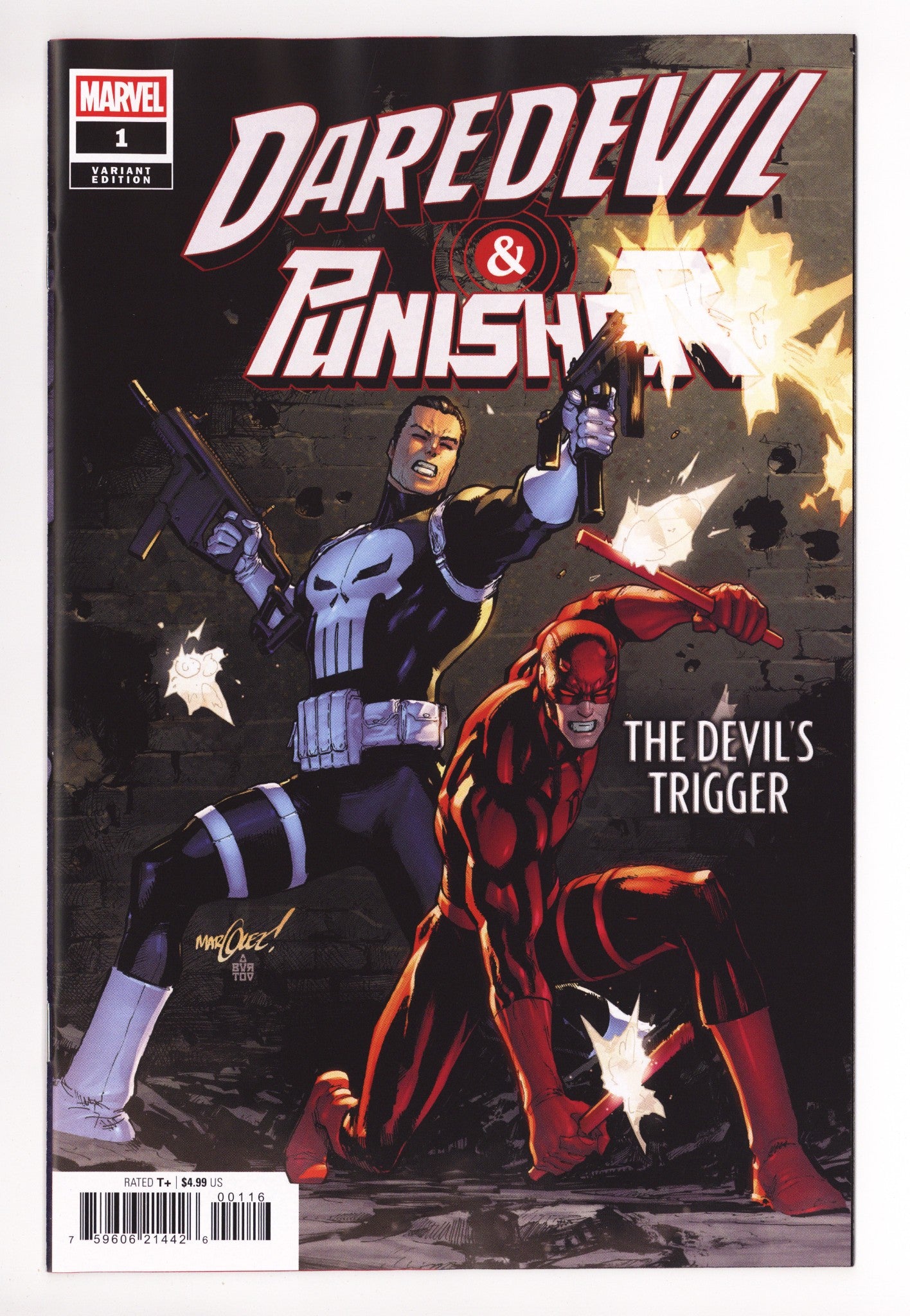 Daredevil / Punisher: The Devil's Trigger 1 Marquez Incentive NM (2025)