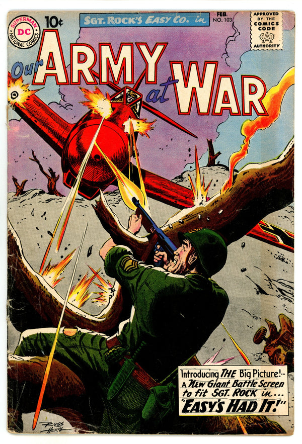 Our Army at War Vol 1 103 Cover Detached (1961)