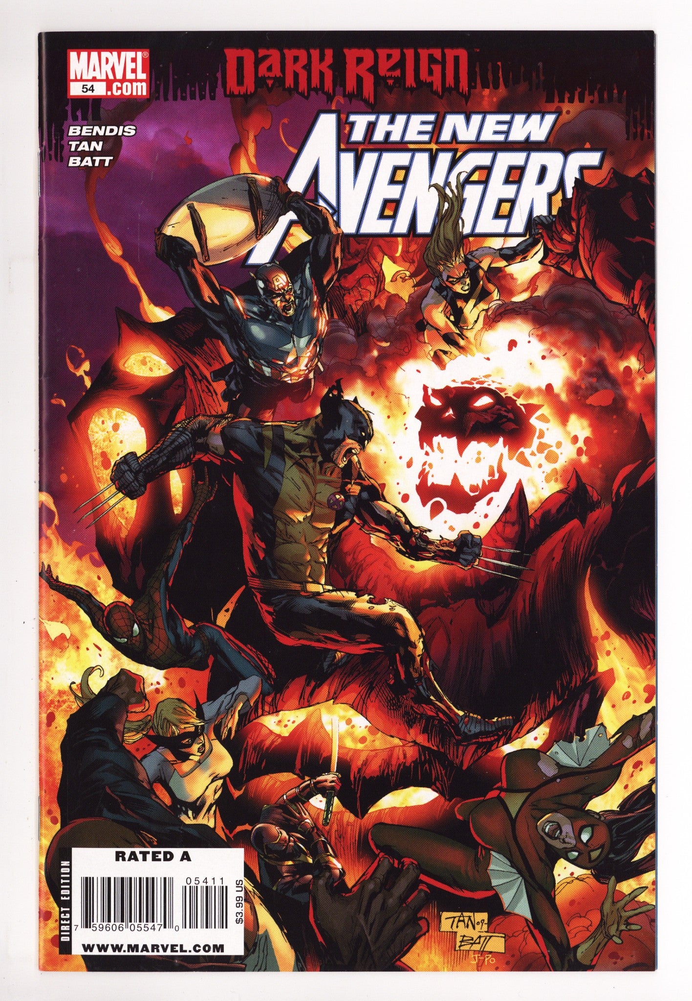 New Avengers Vol 1 54  Mid Grade   (2009)        