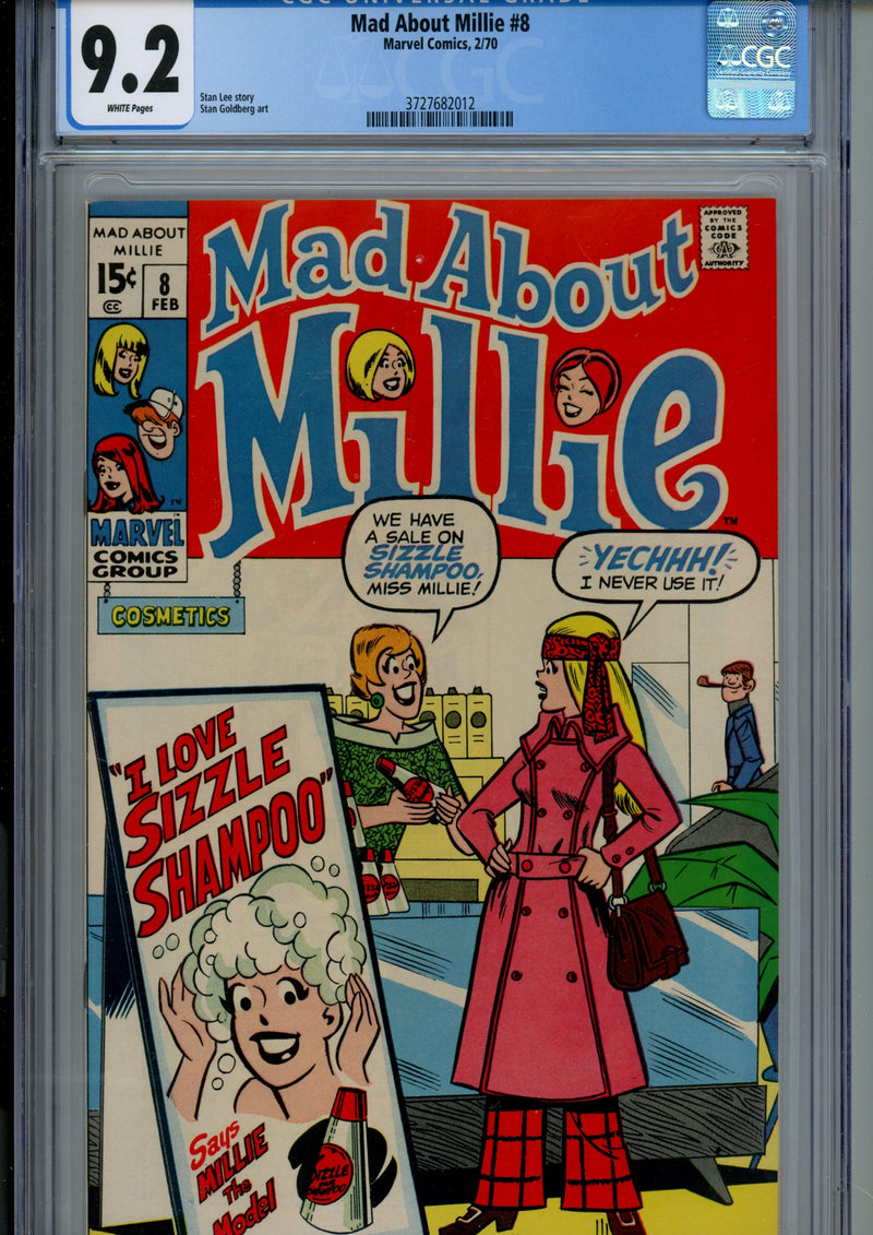 Mad About Millie 8 CGC 9.2 (NM-) (1970) 