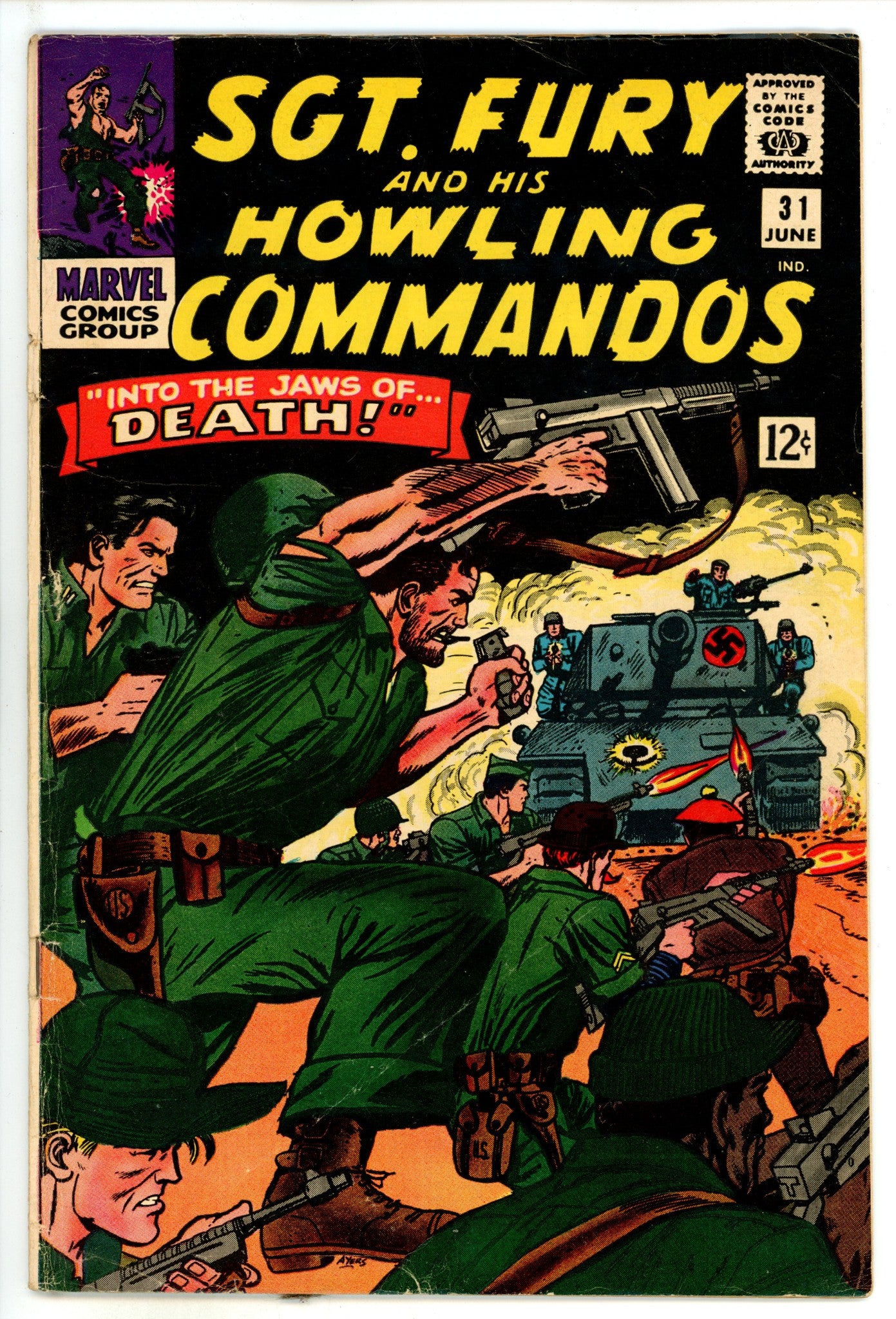 Sgt. Fury 31 VG- (3.5) (1966) 