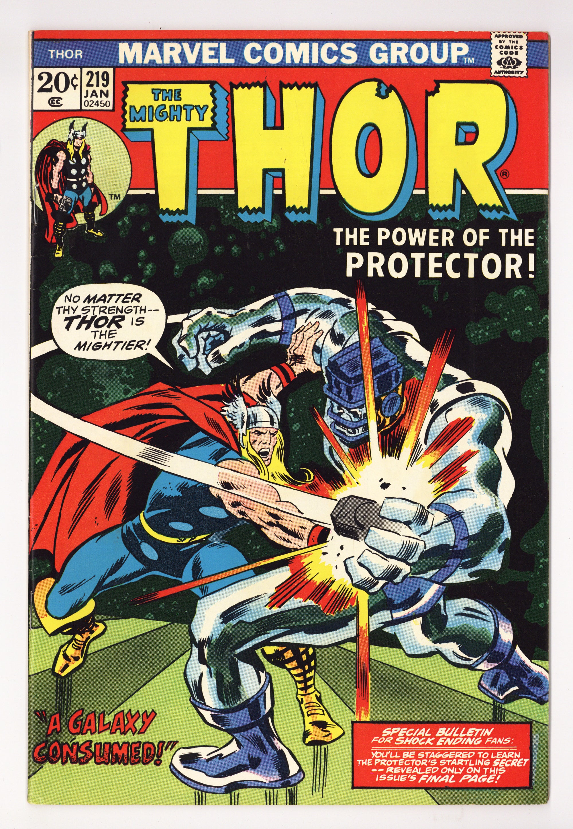 Thor Vol 1 219  VF- (7.5)   (1974)        