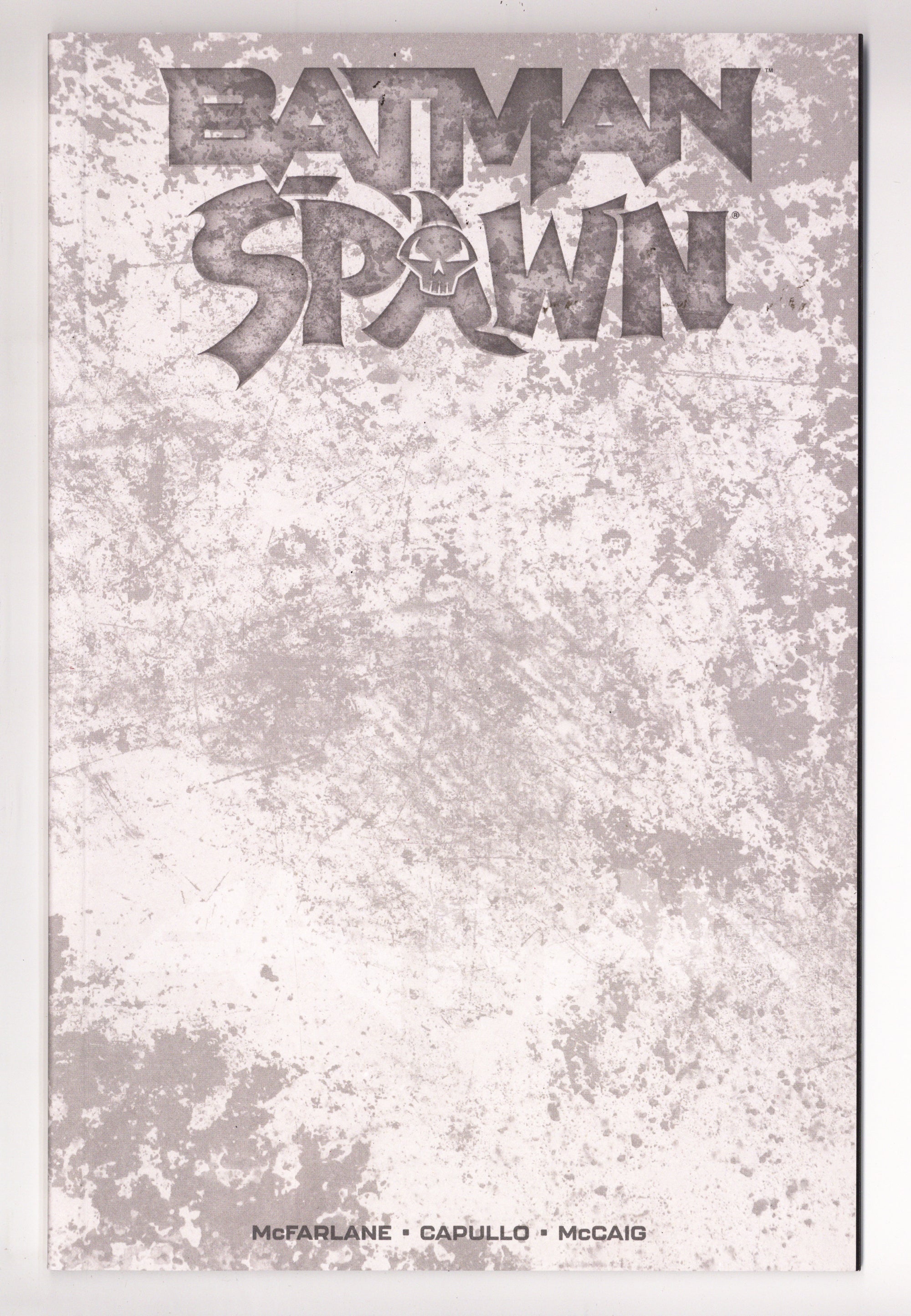 Batman / Spawn 1 High Grade (2023) Blank Variant 