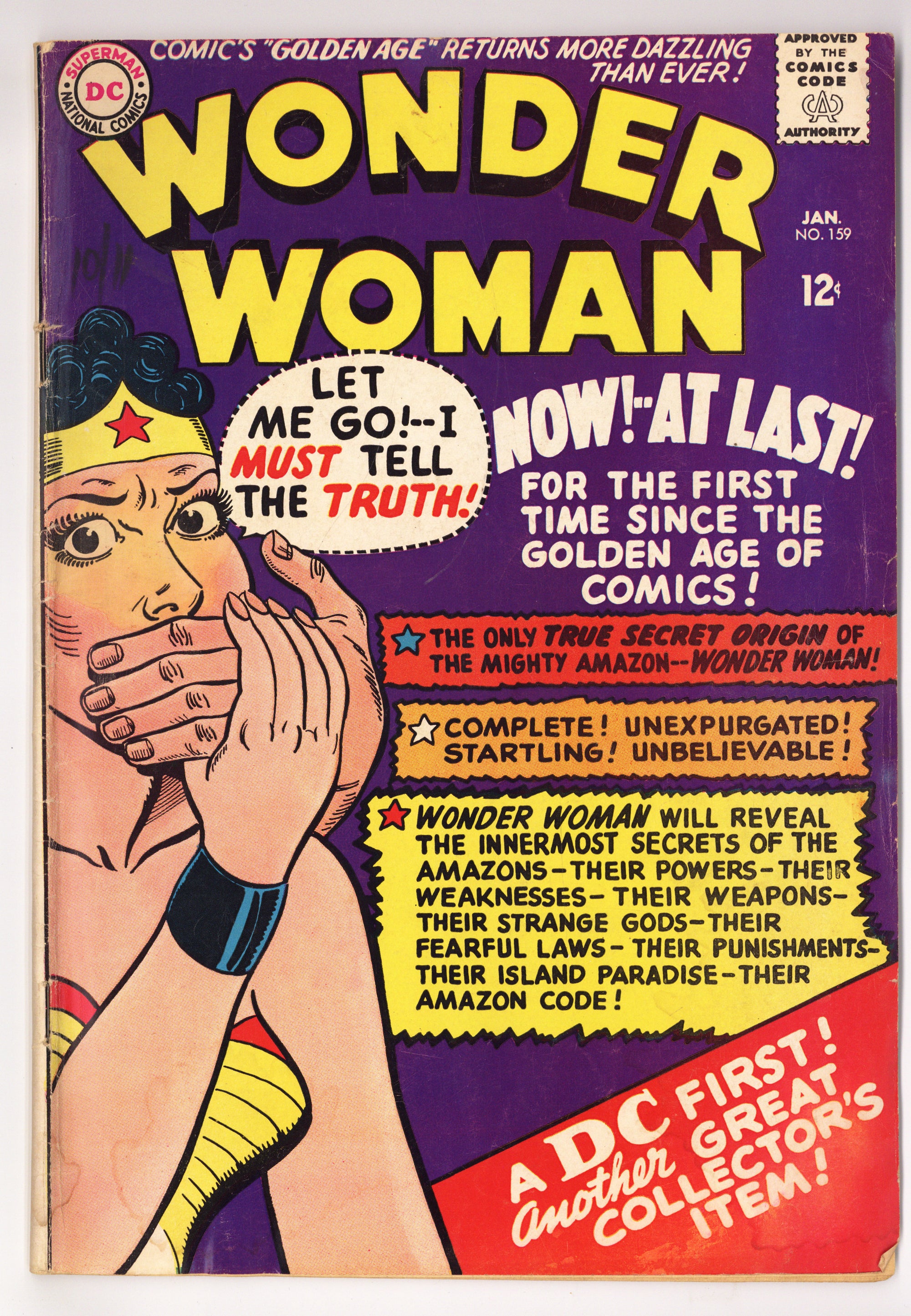 Wonder Woman Vol 1 159 GD/VG (3.0) (1965) 