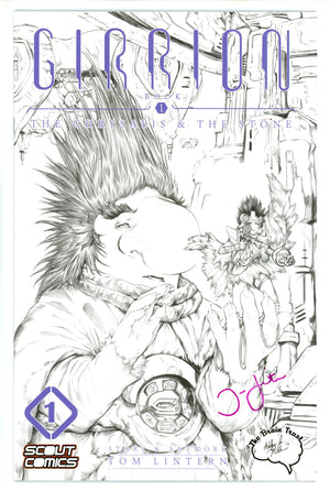 Girrion 1 NM- (9.2) (2016) Witter B&W Exclusive Variant Signed x1 Cover Tom Lintern