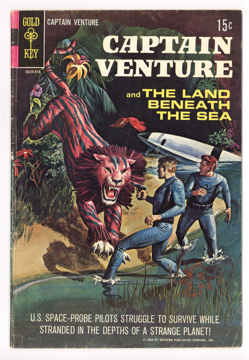 Captain Venture and the Land Beneath the Sea 1 Low Grade (1968) 2nd Print 