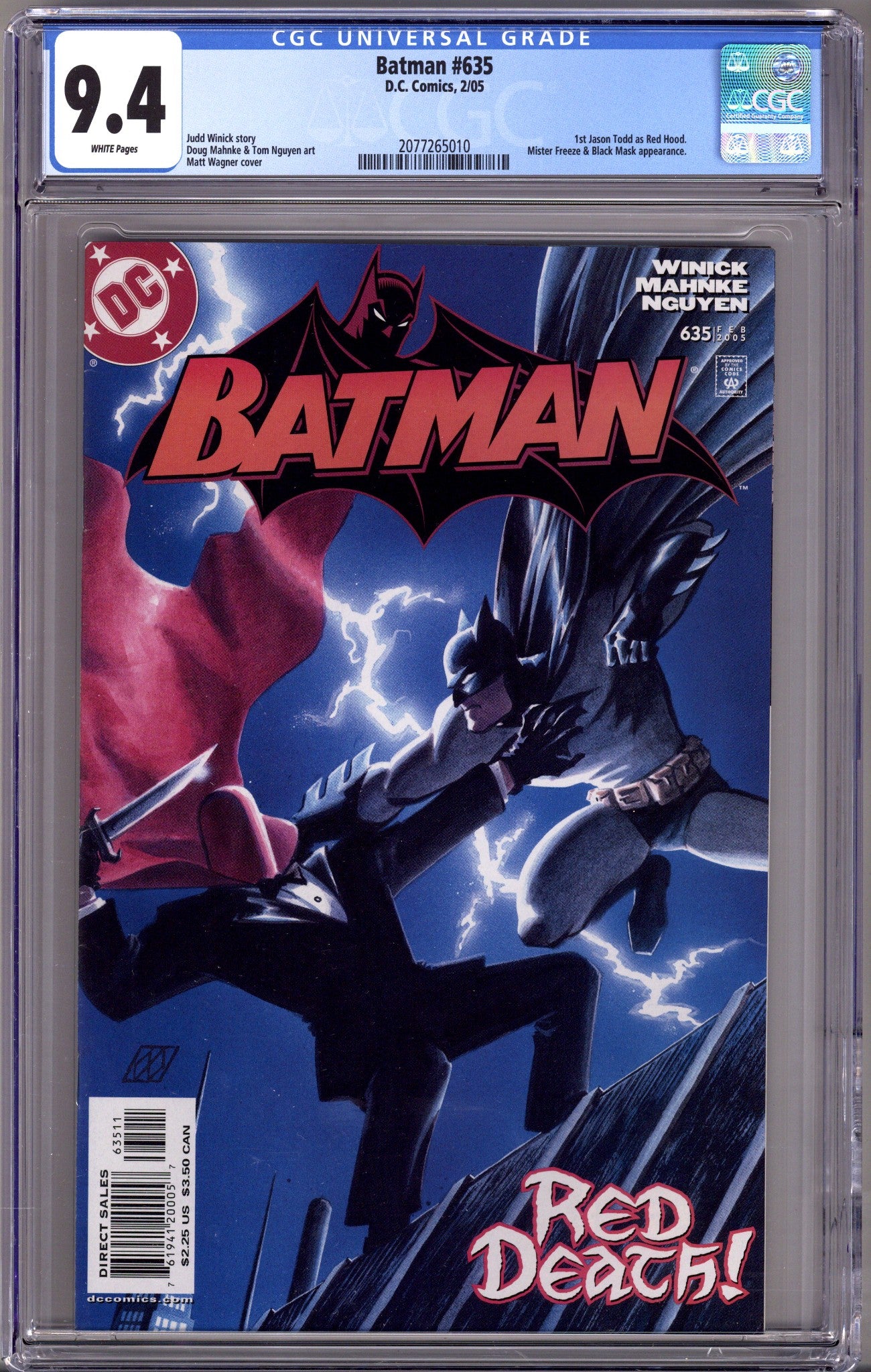 Batman Vol 1 635 CGC 9.4 (NM) Cracked Case (2005) 