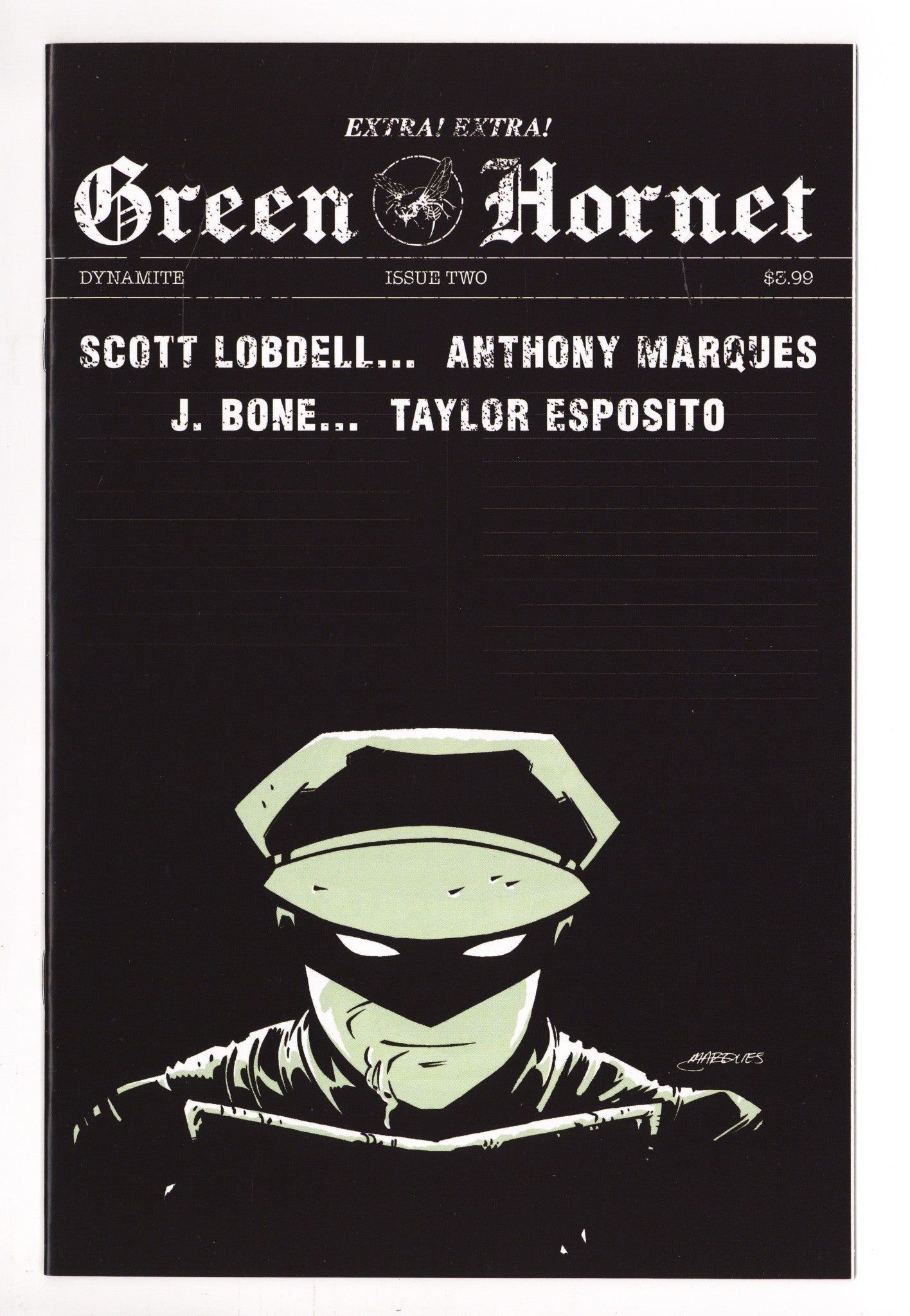 Green Hornet Vol 4 2 High Grade (2020) Marques Variant 