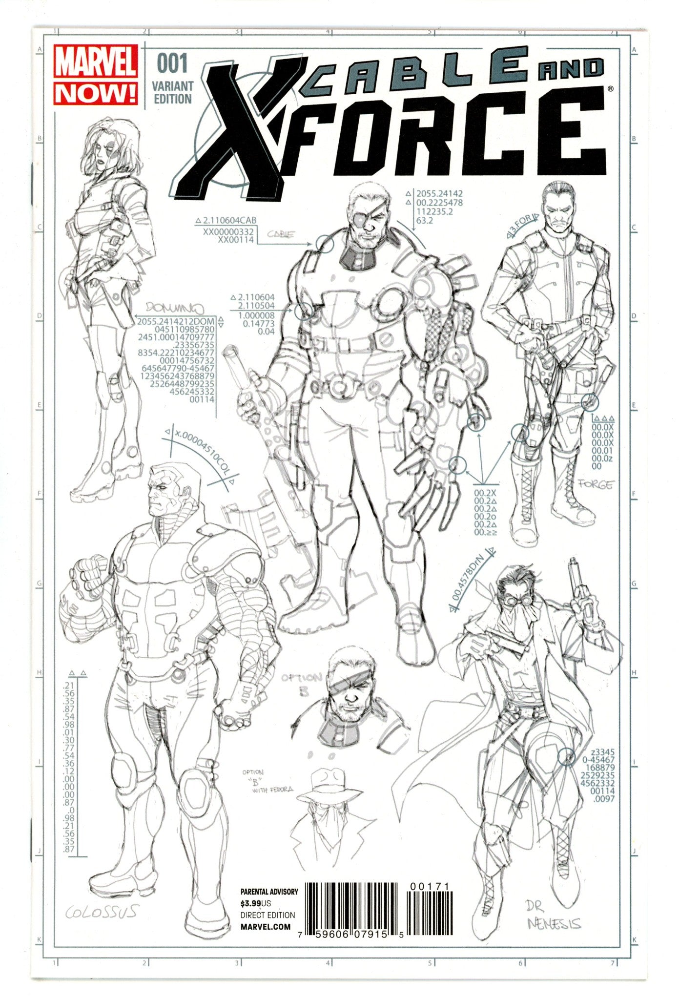 Cable and X-Force 1 NM- (9.2) (2013) Larroca Design Incentive Variant 