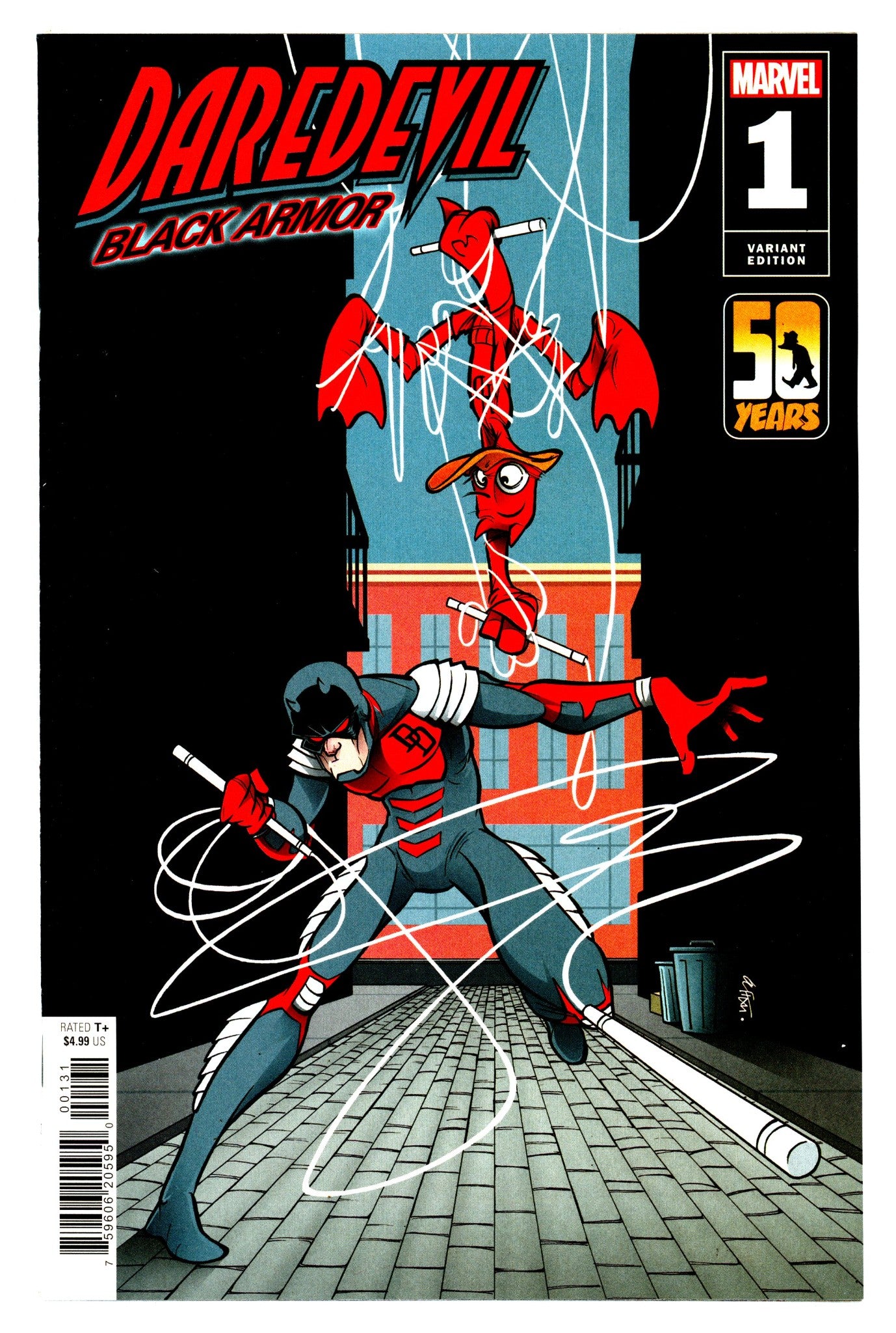 Daredevil Black Armor 1 Duarte Howard the Duck Variant (2023)