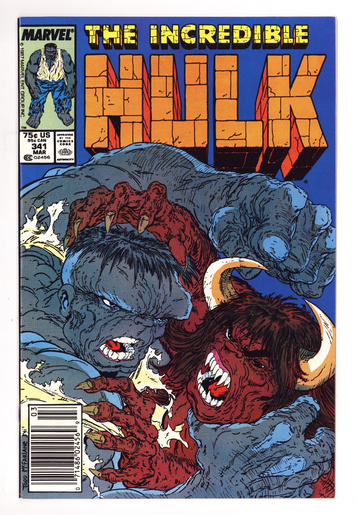 The Incredible Hulk Vol 1 341 NM- (9.2) (1988) Newsstand 