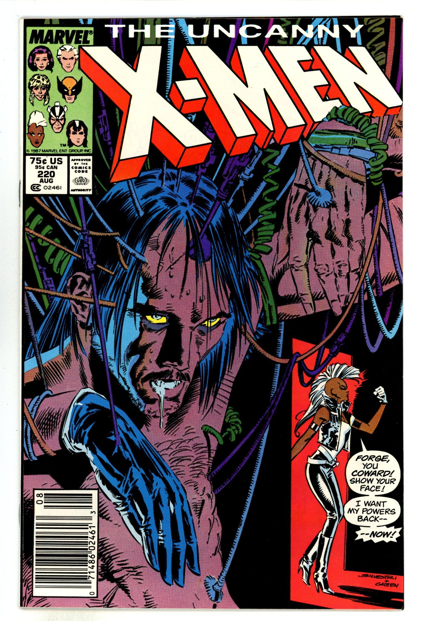 The Uncanny X-Men Vol 1 220 Mid Grade (1987) Newsstand 