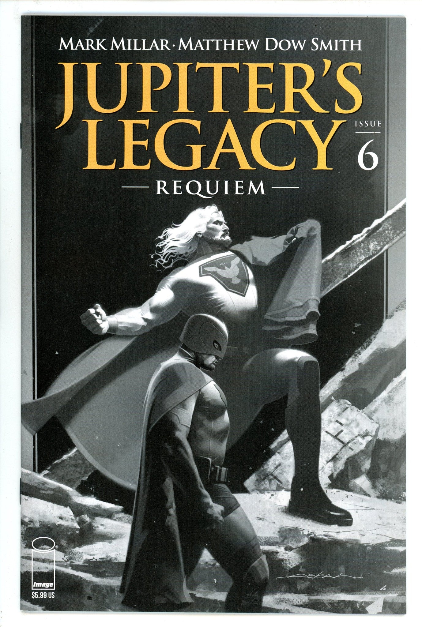 Jupiter's Legacy Requiem 6 High Grade (2021) Dekal B&W Variant 