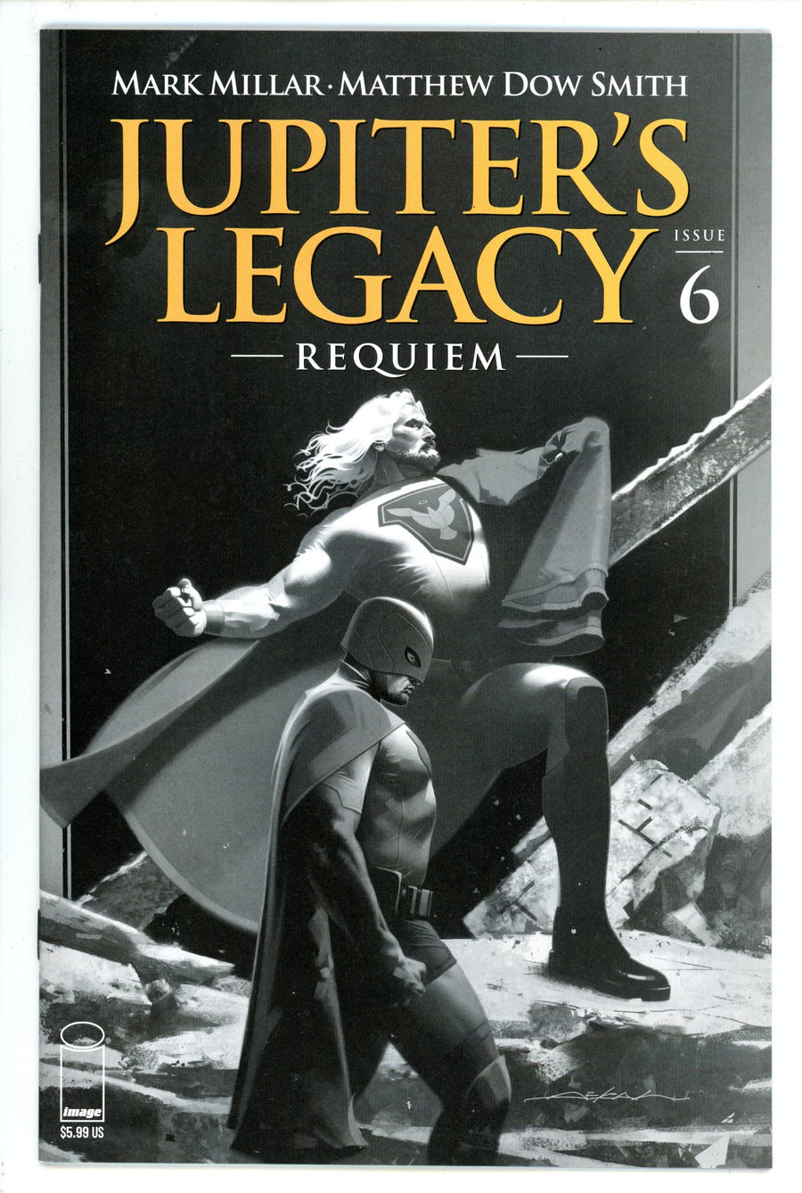Jupiter's Legacy Requiem 6 High Grade (2021) Dekal B&W Variant 