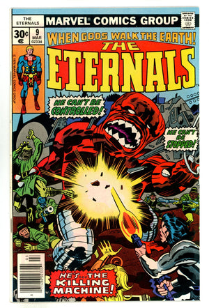 The Eternals Vol 1 9 VF/NM (9.0) (1977)
