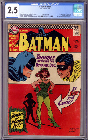Batman Vol 1 181 CGC 2.5 (GD+)   (1966)