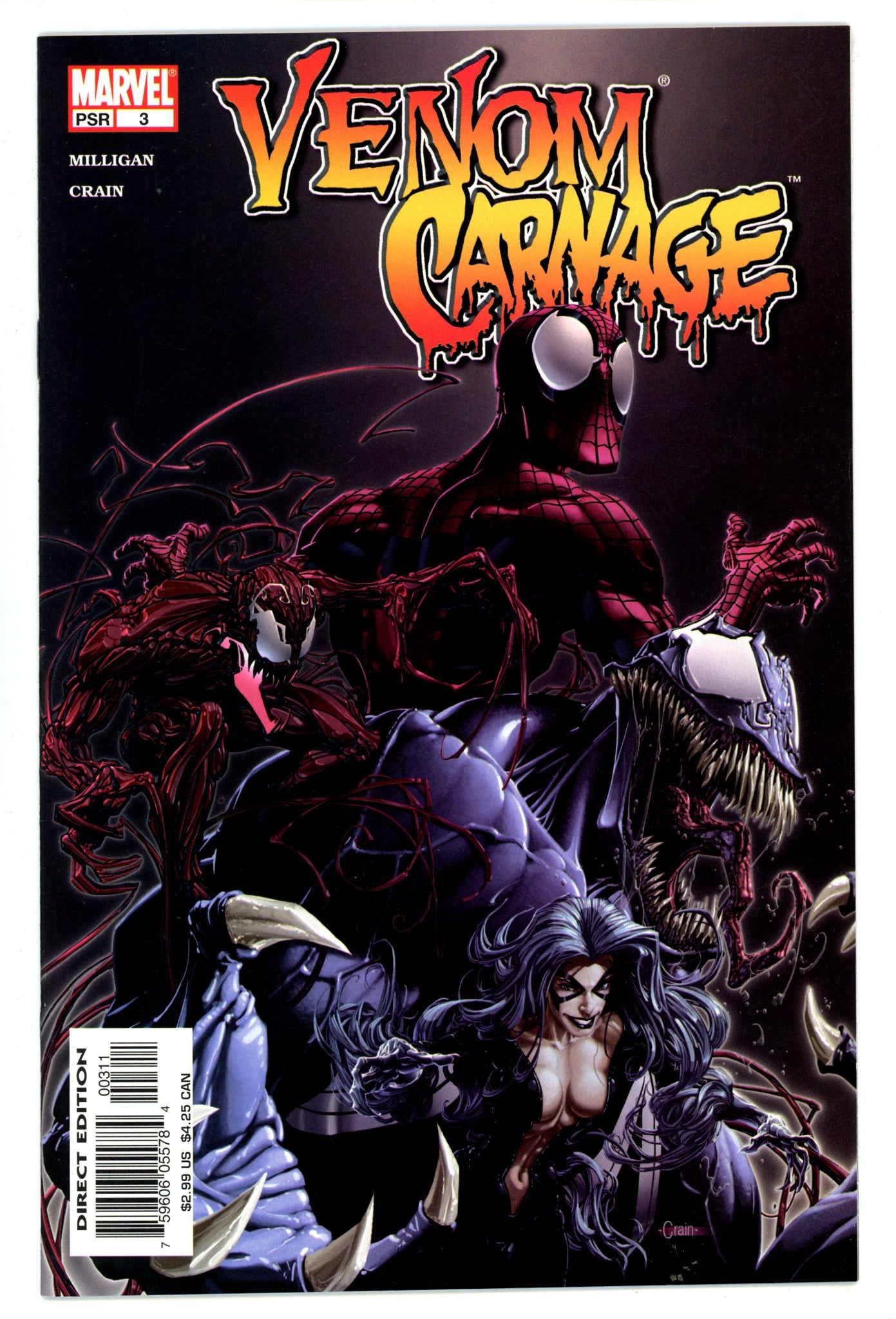 Venom vs. Carnage 3 NM- (9.2) (2004) 