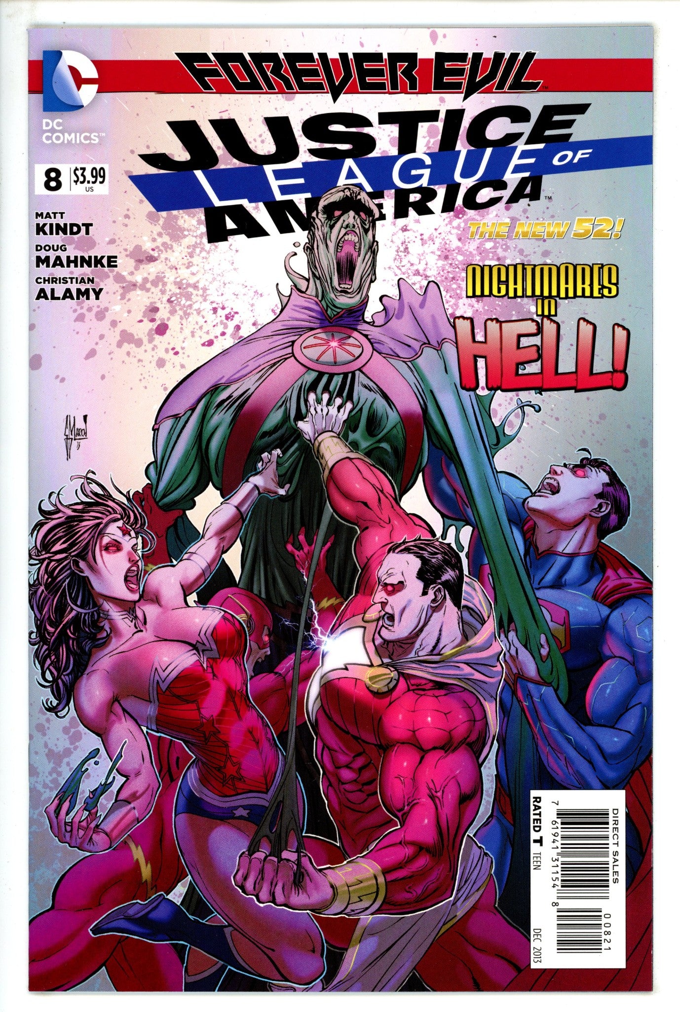 Justice League of America Vol 3 8High Grade(2013) MarchIncentive Variant