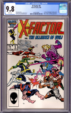 X-Factor Vol 1 5 CGC 9.8 (NM/M) (1986)