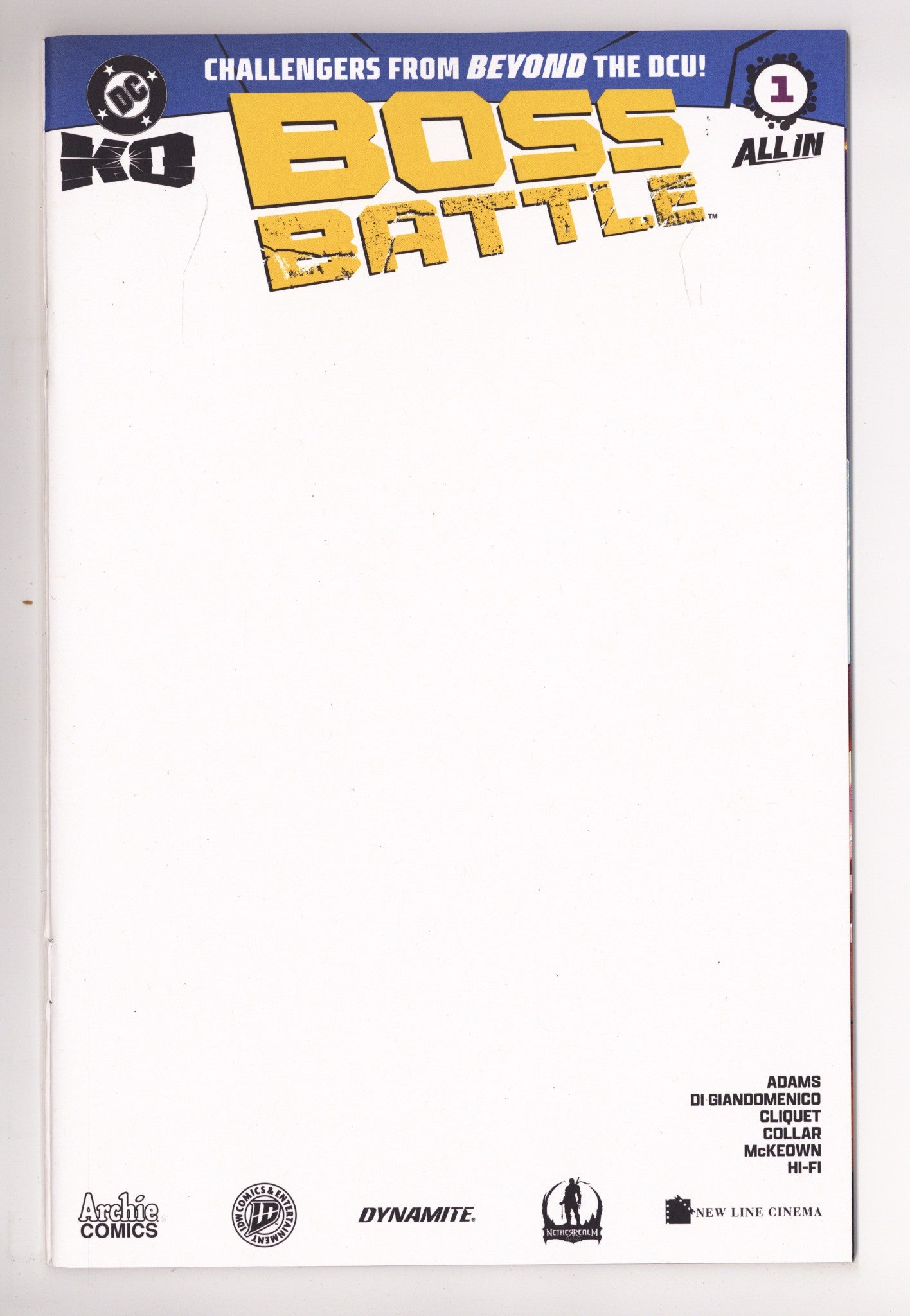 DC K.O. Boss Battle 1 Blank Variant (2026)