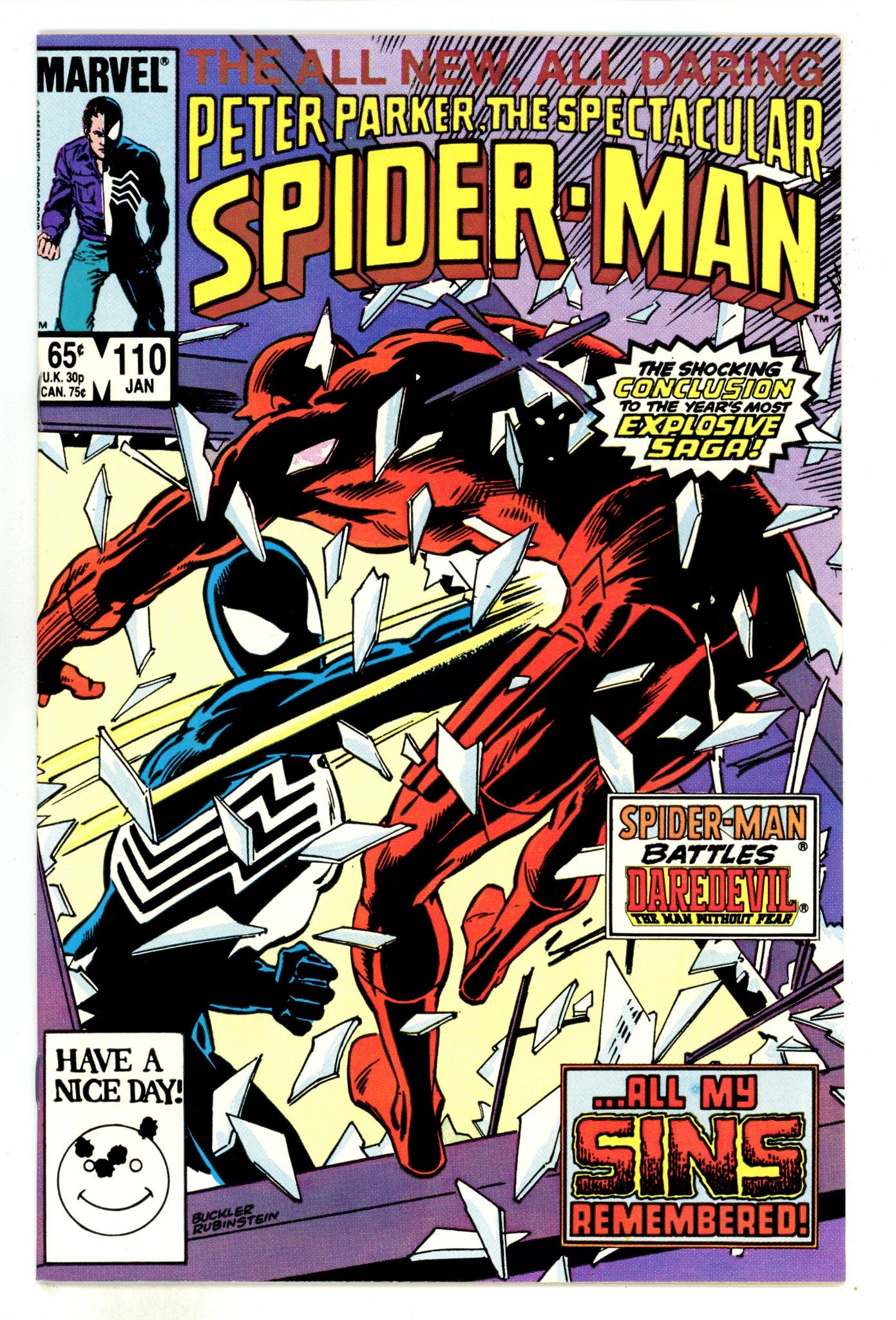 The Spectacular Spider-Man Vol 1 110 NM- (9.2) (1986) 
