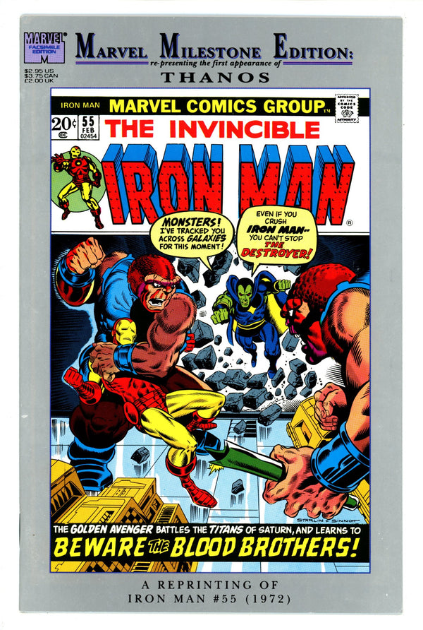 Marvel Milestone Edition: Iron Man #55 [nn] VF+ (8.5) (1992) Newsstand