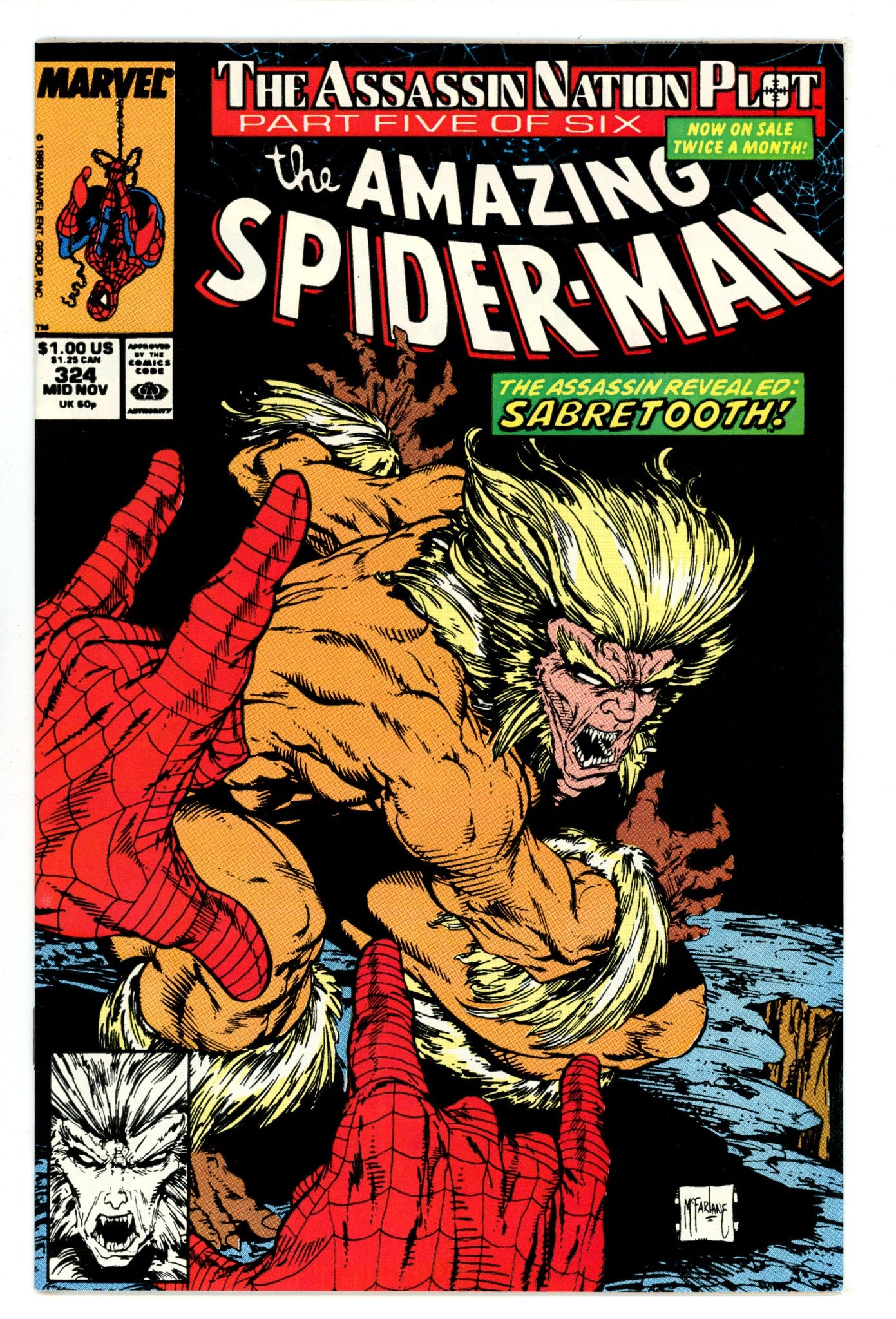 The Amazing Spider-Man Vol 1 324 VF/NM (9.0) (1989) 