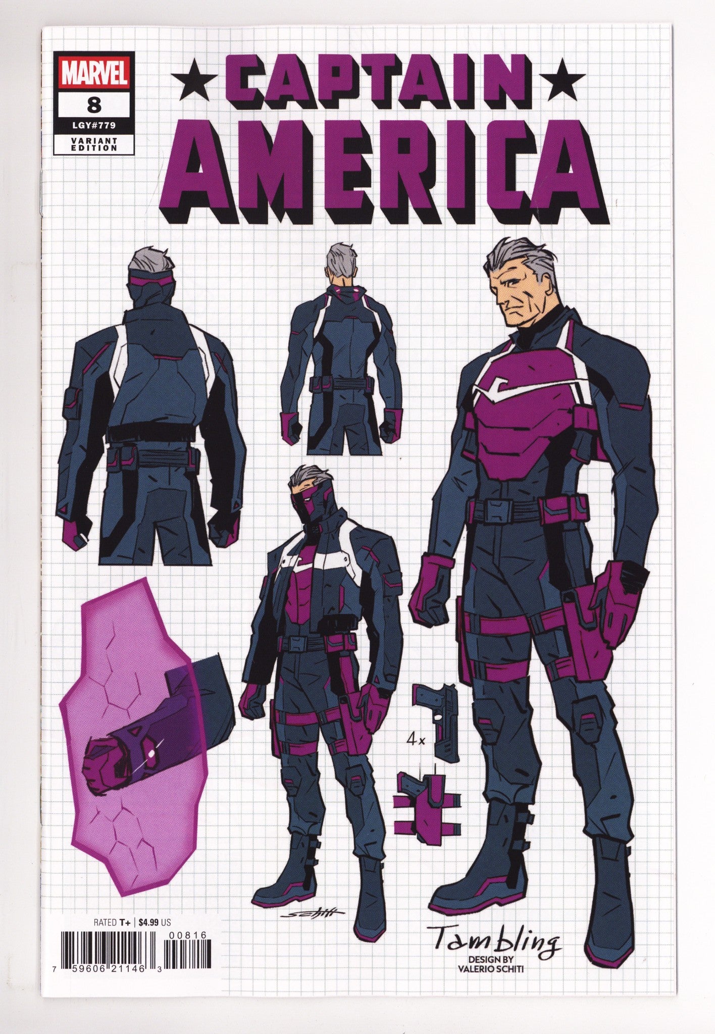 Captain America Vol 12 8 Schiti Design Incentive NM (2026)